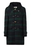 Mackintosh Weir Wool Duffle Coat In Multicolor