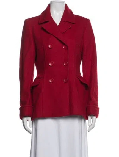 Pre-owned Mackintosh Wool Peacoat In Red