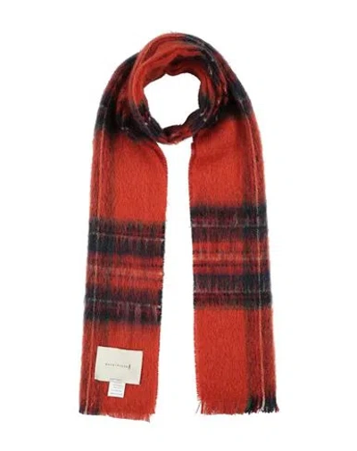 Mackintosh Wool Scarf Scarf Red Size - Wool, Mohair Wool, Nylon In Multi