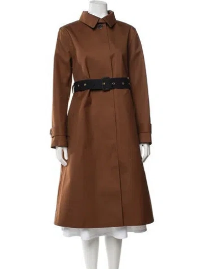 Pre-owned Mackintosh Wool Trench Coat In Brown