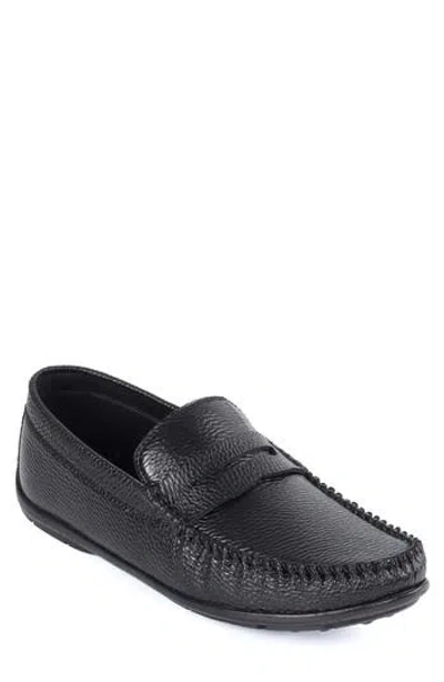 Macnola Brentwood Penny Driving Loafer In Black