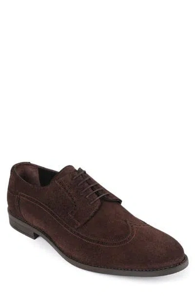 Macnola Hawaii Brogue Wingtip Derby In Burgundy
