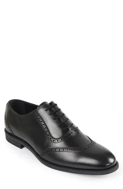 Macnola Nebraska Brogue Cap Toe Oxford In Black