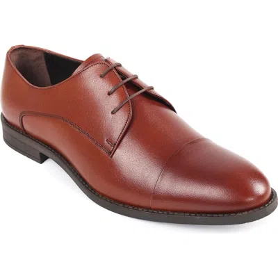Macnola Indiana Cap Toe Derby In Burgundy