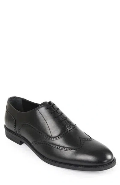 Macnola Maryland Brogue Wingtip Oxofrd In Black