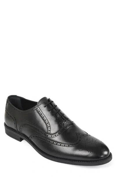 Macnola Minnesota Brogue Wingtip Oxford In Black