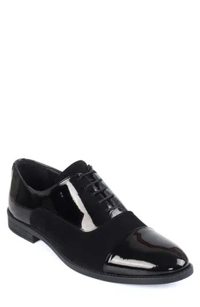 Macnola Preston Cap Toe Oxford In Black