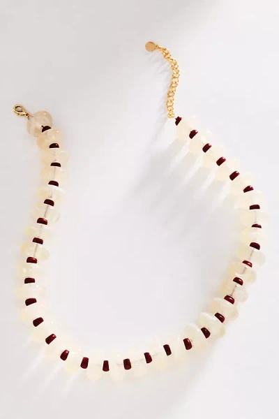 Macrae & Co Amalfi Beaded Necklace In White