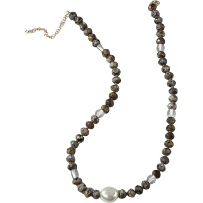 Macrae & Co . Beaded Harvest Necklace In Multi