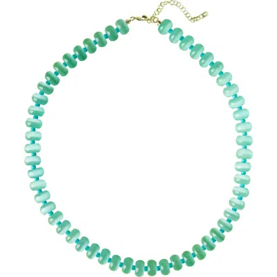 Macrae & Co . Blue Tide Beaded Necklace
