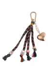 Macrae & Co . Braided Bag Charm In Multi