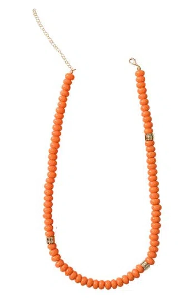 Macrae & Co . Candy Crush Necklace In Orange