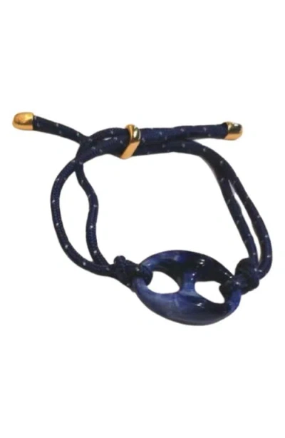 Macrae & Co . Chalet Adjustable Cord Bracelet In Blue