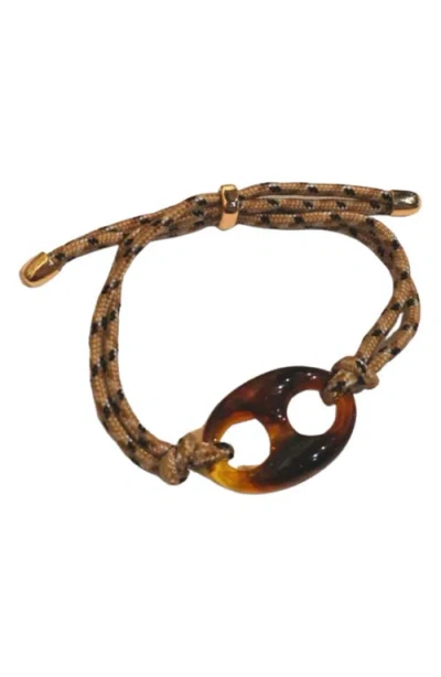 Macrae & Co . Chalet Adjustable Cord Bracelet In Brown