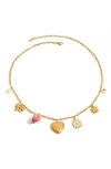 Macrae & Co . Charm Necklace In Gold