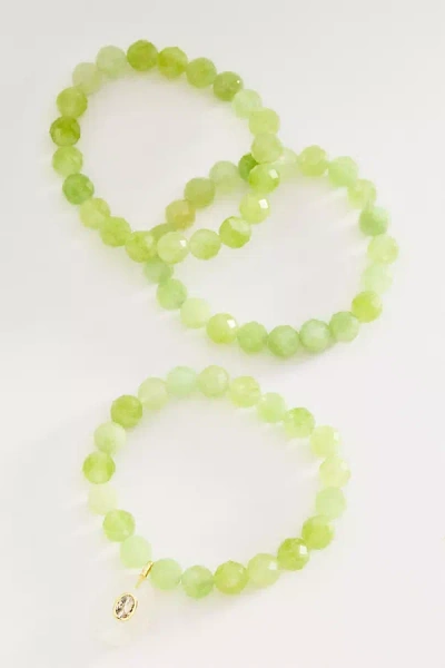 Macrae & Co Citrus Bloom Bracelets, Set Of 3 In Green