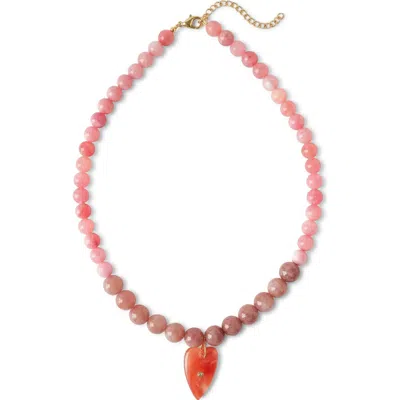 Macrae & Co . Coral Bay Necklace In Pink