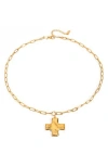 Macrae & Co . Crossroads Pendant Necklace In Gold
