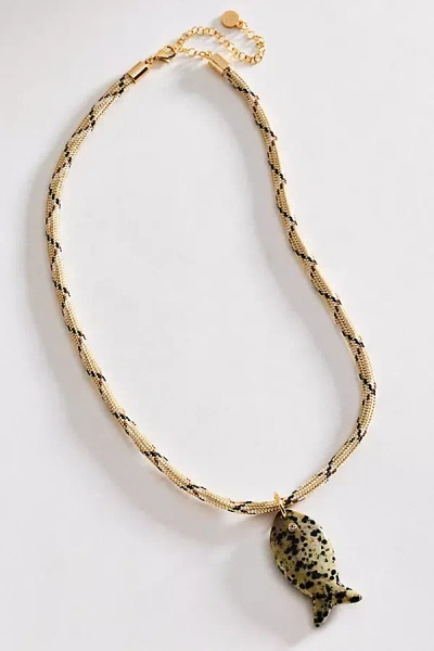 Macrae & Co Dockside Strand Necklace In Beige