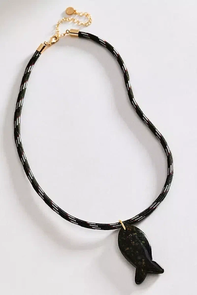 Macrae & Co Dockside Strand Necklace In Grey