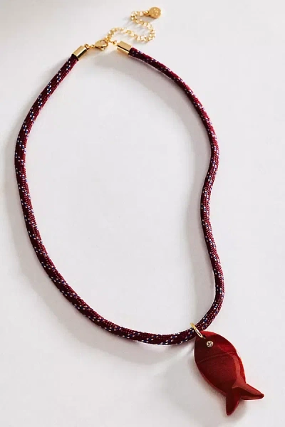 Macrae & Co Dockside Strand Necklace In Orange