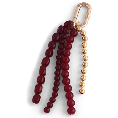 Macrae & Co . Ellie Bag Charm In Red