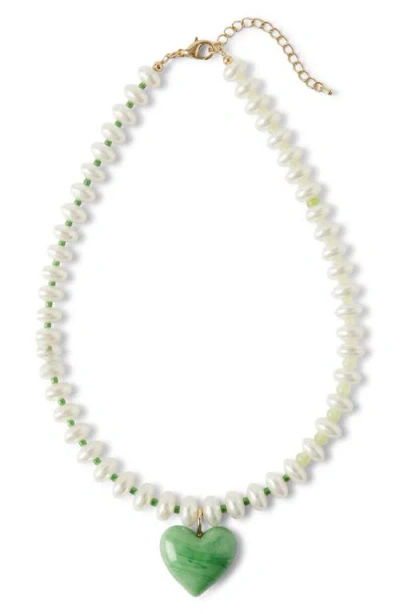 Macrae & Co . Green Goddess Necklace In Multi