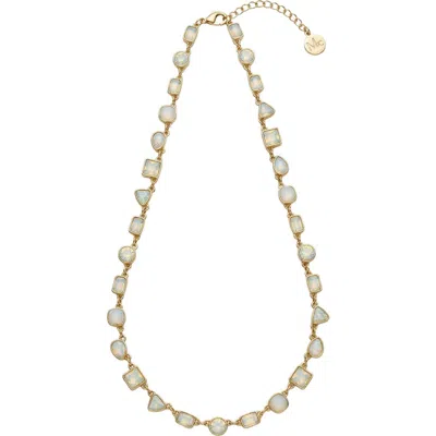 Macrae & Co . Hayden Crystal Necklace In Gold