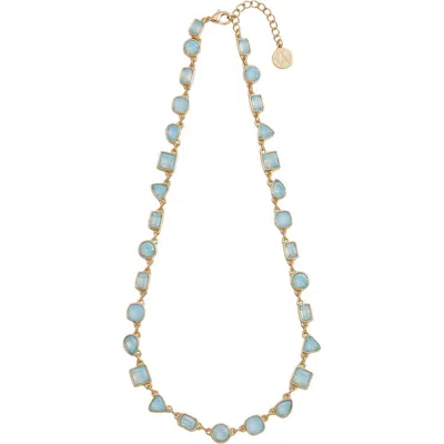 Macrae & Co . Hayden Crystal Necklace In Gold