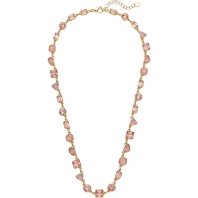 Macrae & Co . Hayden Crystal Necklace In Silver