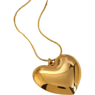 Macrae & Co . Heart Of Gold Pendant Necklace