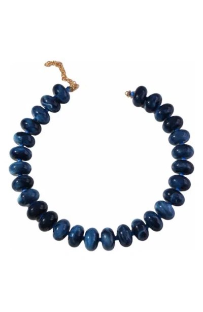 Macrae & Co . Highlands Bauble Collar Necklace In Blue