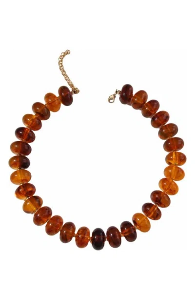 Macrae & Co . Highlands Bauble Collar Necklace In Brown
