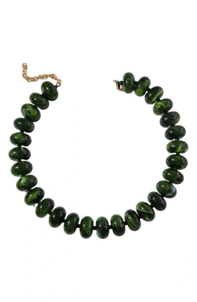 Macrae & Co . Highlands Bauble Collar Necklace In Green