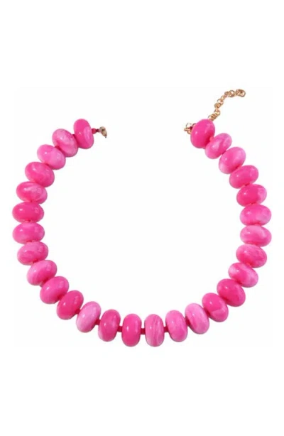 Macrae & Co . Highlands Bauble Collar Necklace In Pink