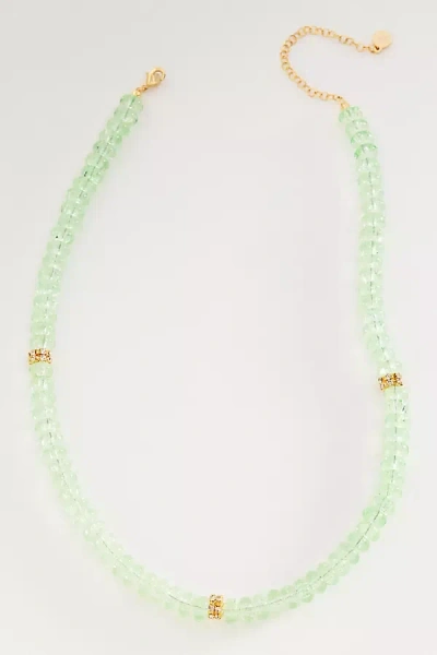 Macrae & Co Iced Out Necklace In Green