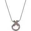 Macrae & Co . Love & Hugs Pendant Necklace In Metallic