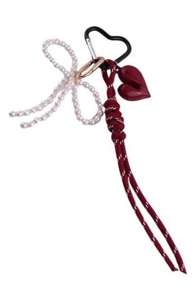 Macrae & Co . Love Bag Charm In Red