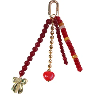 Macrae & Co . Lucy Bag Charm In Pink