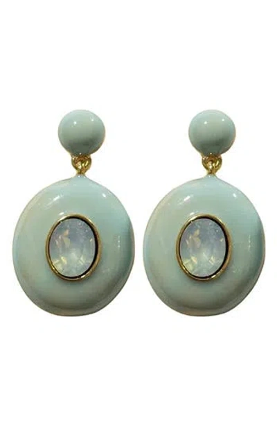 Macrae & Co . Maggie Crystal Drop Earrings In Multi