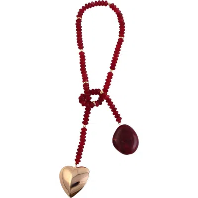 Macrae & Co . Margo Bag Charm In Red