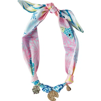 Macrae & Co . Margo Scarf Charm Necklace In Multi