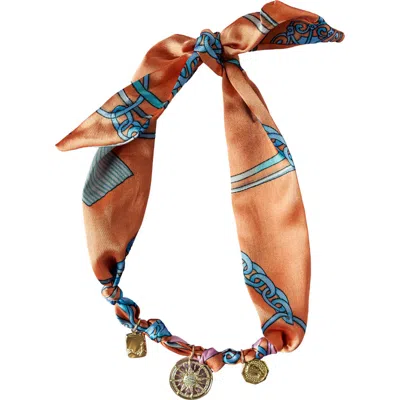 Macrae & Co . Margo Scarf Necklace In Multi