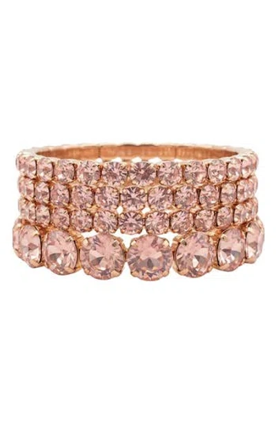 Macrae & Co . Maxi Crystal Stretch Bracelet In Multi