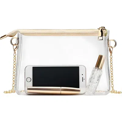 Macrae & Co . Mini Clear Bag In Gold