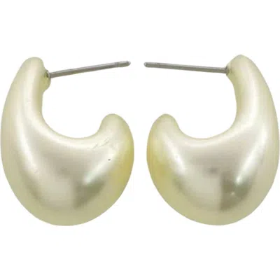 Macrae & Co . Mini Teardrop Hoop Earrings In Gray
