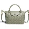 Macrae & Co . Monica Woven Top Handle Bag In Green