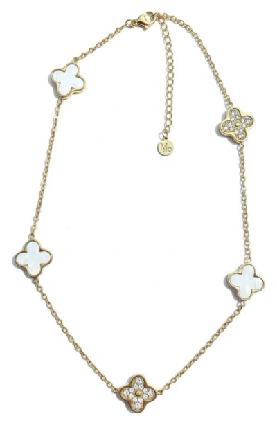 Macrae & Co . Multi Charm Station Necklace In Gold