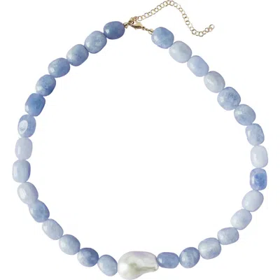 Macrae & Co . Natalie Necklace In Blue