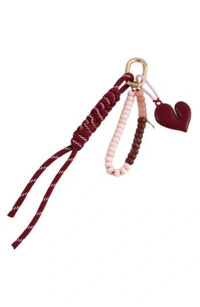 Macrae & Co . Ombré Maroon Bag Charm In Multi
